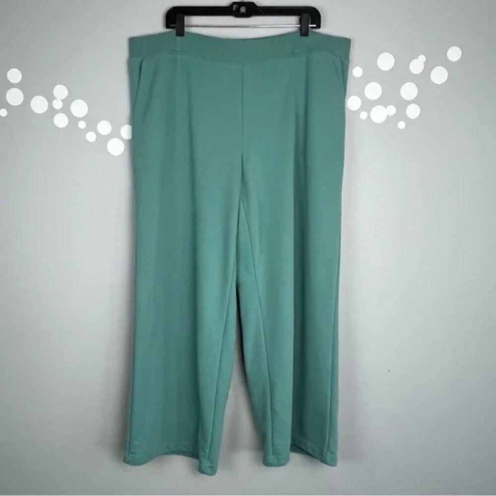 Lands' End Serious Sweats Wide-Leg Sweatpants Size 2X Cozy Lounge